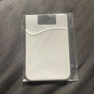 Phone case sticker wallet white